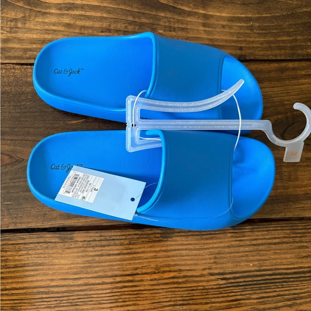 Cat & Jack Blue Slide Sandals